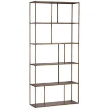 Online Designer Living Room Eiffel Large Bookcase, Antique Brass