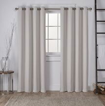 Online Designer Bedroom Tamara Solid Room Darkening Grommet Curtain Panels