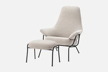 Online Designer Combined Living/Dining Hai Chair + Ottoman by Luca Nichetto