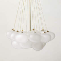Online Designer Combined Living/Dining Corvina Polished Brass Chandelier