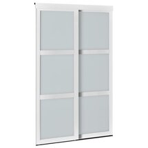 Online Designer Bedroom Indoor Studio Paneled Wood and PVC/Vinyl Sliding Closet Doors