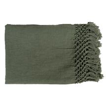 Online Designer Bedroom Check Knot Green Throw 