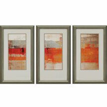 Online Designer Combined Living/Dining Unsolar' by Raims - 3 Piece Picture Frame Painting Print Set