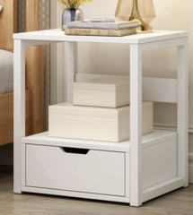 Online Designer Bedroom Etahsaam 1 - Drawer Nightstand in White