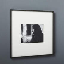 Online Designer Hallway/Entry GALLERY BLACK PICTURE FRAME WITH WHITE MAT 8"X10"