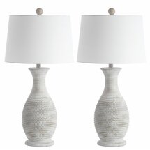 Online Designer Bedroom  Seidel 30" Gray Table Lamp Set (Set of 2)