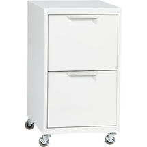 Online Designer Home/Small Office tps white 2-drawer filing cabinet