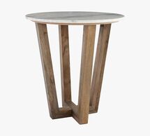 Online Designer Home/Small Office Manali 22" Round Marble End Table