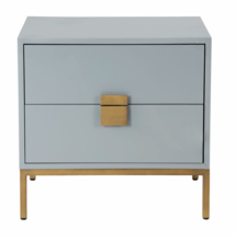 Online Designer Bedroom Moanza 2-Drawer Nightstand - Grey