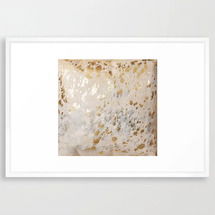 Online Designer Bedroom Gold Hide Print Metallic Framed Art Print