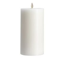 Online Designer Dining Room Premium Flickering Flameless Wax Pillar Candle