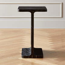 Online Designer Living Room I BEAM BLACK MARBLE SIDE TABLE