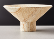 Online Designer Living Room DUNE FOOTED SANDSTONE BOWL