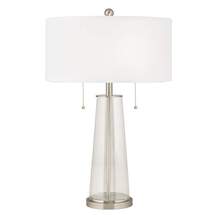 Online Designer Bedroom Clear Glass Fillable Peggy Glass Table Lamp