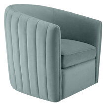 Online Designer Bedroom Aria Channeled Swivel Chair