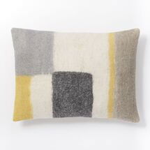 Online Designer Bedroom Felt Colorblock Pop Pillow Cover