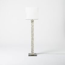 Online Designer Bedroom Parsons Bone Tile Floor Lamp - Pillar