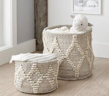 Online Designer Nursery Metallic Woven Storage