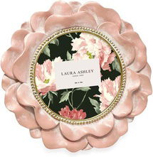 Online Designer Bathroom Laura Ashley 4x4 Pink with Gold Round Resin Ornate Flower Design Picture Frame with Beaded Border