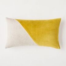 Online Designer Living Room Cotton Linen & Velvet Corners Pillow Cover