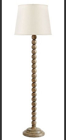 Online Designer Living Room Sloan Wood Ball Floor Lamp