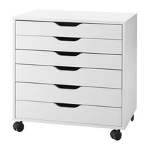 Online Designer Home/Small Office ALEX Drawer unit on casters, white article no. 401.962.41 (Ikea)