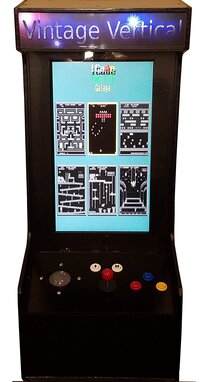 Online Designer Living Room Vintage Vertical 60 Classic Game Black Wall-Mount Arcade Unit