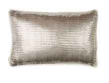 Online Designer Combined Living/Dining HERRINGBONE SILK LUMBAR PILLOW