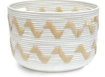 Online Designer Combined Living/Dining Small Cream Round Basket