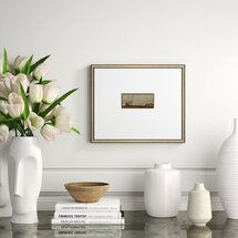 Online Designer Living Room 'Dreams of Stone-Small' Framed Graphic Art Print