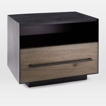 Online Designer Bedroom Massaro Metal-Wrapped Nightstand 