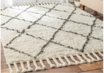 Online Designer Living Room Marrakesh Shag Rug, Natural, 8' Square