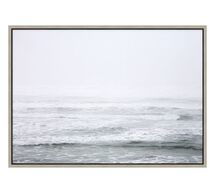 Online Designer Bedroom Misted Pacific Framed Canvas Print