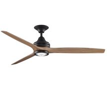 Online Designer Patio 60" Spitfire Indoor/Outdoor Ceiling Fan, Dark Bronze