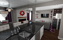 Online Designer Kitchen 3D Model