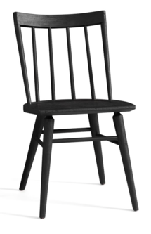 Online Designer Combined Living/Dining Shay Dining Chair, Black, Set of 2