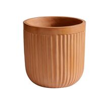 Online Designer Patio Terra Cotta Concrete Fluted Planters