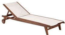 Online Designer Patio Topaz-Sling Chaise Lounge | Beige