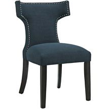 Online Designer Living Room Wing Azure Fabric Dining Chair