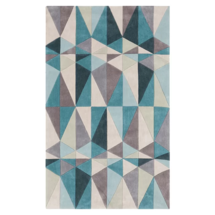 Online Designer Living Room Conroy Teal Blue/Blue Haze Area Rug