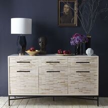 Online Designer Combined Living/Dining Wood Tiled Sideboard 