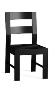 Online Designer Patio Malibu Metal Dining Chair Frame, Side Chair
