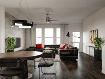 Online Designer Combined Living/Dining 3D Model