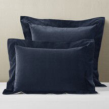 Online Designer Bedroom Classic Velvet Sham, Euro, Navy