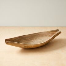 Online Designer Dining Room Wood Coastal Bowl - Long