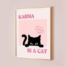 Online Designer Bedroom Karma Is A Cat-Karma Poster-Taylor Swift