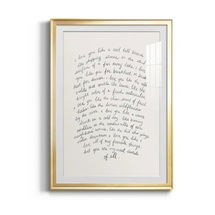 Online Designer Bathroom Letter To A Lover II Framed On Paper Print