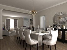 Online Designer Combined Living/Dining 3D Model