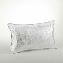 Online Designer Living Room Garlan Metallic Banded Cotton Lumbar Pillow