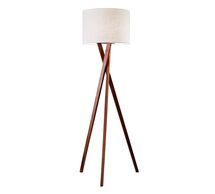 Online Designer Bedroom Genoa Wooden Floor Lamp, Walnut
